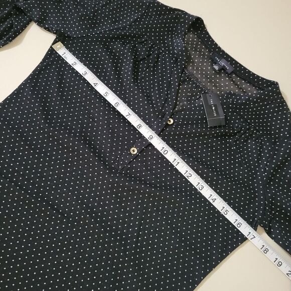 The Limited Black Dotted Blouse - Picture 3 of 11